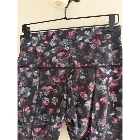 Lululemon Wunder Under Crop High-Rise, Size 14, Roll Down Scallop Full-On Luxtre - Picture 4 of 9